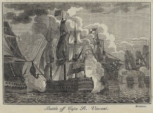 Battaglia al largo di Capo San Vincenzo (incisione)