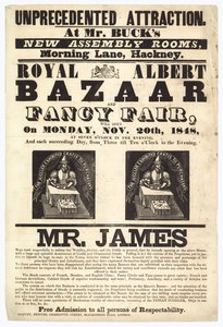 Bazar e fiera di beneficenza, 20 novembre 1848 da English School