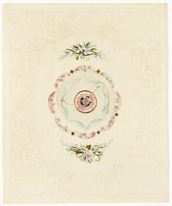 Sii tuo, c.1830 (stampa a colori valentino con bordo di pizzo)