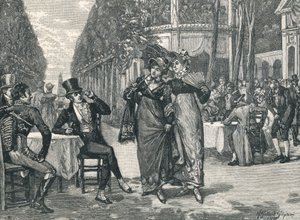 Beaus e belle del periodo Regency da English School