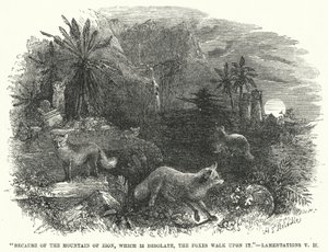 A causa del Monte di Sion, che è desolato, le volpi camminano su di esso, Lamentazioni V da English School