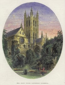 Torre di Bell Harry, Cattedrale di Canterbury, Kent da English School