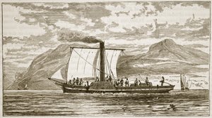 Cometa di Bell, illustrazione da Cassells Illustrated History of England da English School