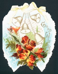 Campane e fiori su un ferro di cavallo