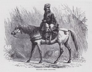 Capo Beluci a cavallo (incisione) da English School