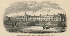 Istituzione benevola per sarti anziani e infermi su Haverstock Hill da English School