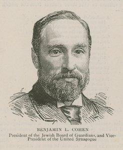 Benjamin L. Cohen, Presidente del Consiglio Ebraico di Guardia e Vicepresidente della Sinagoga Unita