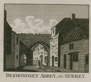 Abbazia di Bermondsey nel Surrey da English School