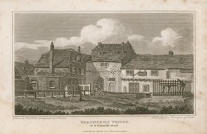 Priorato di Bermondsey, come era un tempo da English School