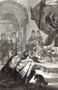Fidanzamento della principessa francese con Riccardo II, illustrazione da 