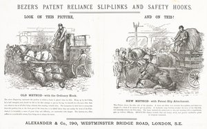 Bezers Patent Reliance Slip-Links e Safety Hooks