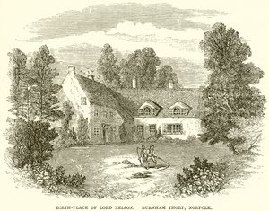 Luogo di nascita di Lord Nelson, Burnham Thorp, Norfolk da English School