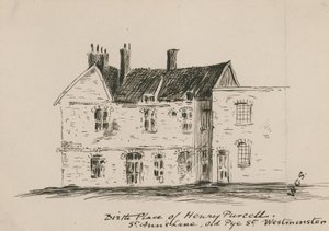 Luogo di nascita di Henry Purcell, St Anns Lane, Old Pye Street, Westminster
