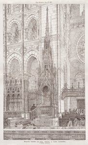Trono del Vescovo ora in costruzione nella Cattedrale di Cork (incisione)