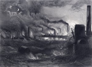Black Country, vicino a Bilston, Staffordshire, da "Staffordshire and Warwickshire Past and Present" di John Alfred Langford