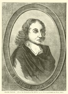 Blaise Pascal (incisione) da English School