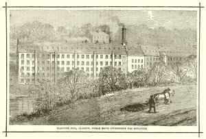 Mulino di Blantyre, Glasgow, dove lavorava David Livingstone da English School