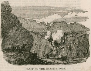 Esplosione della Roccia di Granito, Rubislaw, Aberdeen da English School