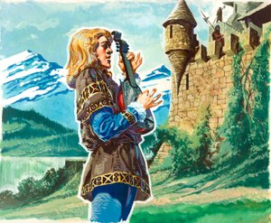 Blondel alla prigione di Riccardo da English School