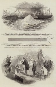 Esplosione della secca di Whiting a Limehouse Reach (incisione)