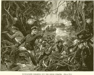 Marinai che sgomberano i pirati del Congo da English School