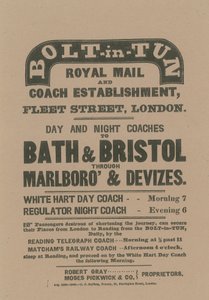 Bolt-in-Tun Royal Mail and Coach Establishment da English School