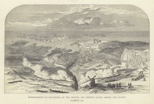 Bombardamento di Sebastopoli da parte degli eserciti e flotte alleati britannici e francesi, 17 ottobre 1854 da English School