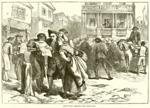 I bostoniani leggono lo Stamp Act