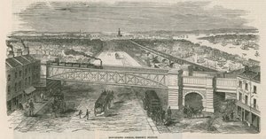 Bow Spring Bridge, stazione di Stepney, Londra da English School