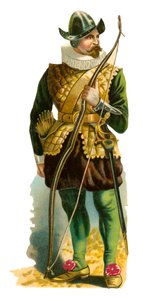 Arciere del tempo della regina Elisabetta I, 1559-1603 da English School