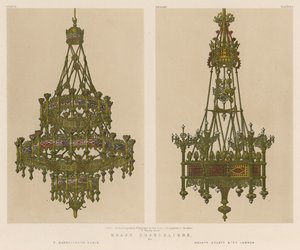 Lampadari in ottone da English School