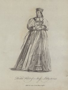Abito nuziale di una signora svizzera nel 1577 da English School
