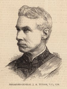 Brigadiere Generale J A Tytler, VC, CB (incisione) da English School