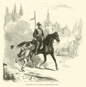 Portare un tagliatore di fili telegrafici, settembre 1870 da English School