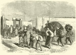 Portare verdure dai sobborghi, ottobre 1870 da English School