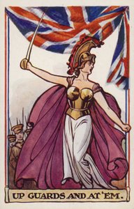 Britannia con soldati e bandiera dell