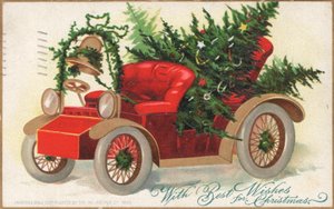 Cartolina di Natale britannica da English School