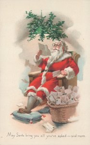 Cartolina di Natale britannica da English School