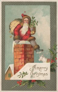 Cartolina di Natale britannica da English School