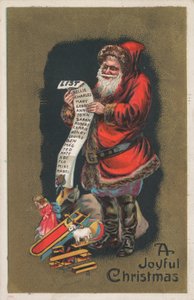 Cartolina di Natale britannica da English School