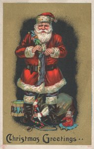Cartolina di Natale britannica da English School