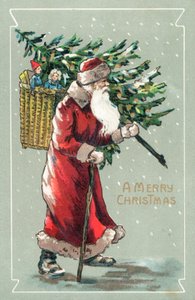 Cartolina di Natale britannica da English School