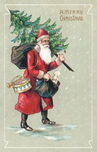 Cartolina di Natale britannica da English School