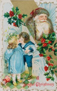 Cartolina di Natale britannica da English School