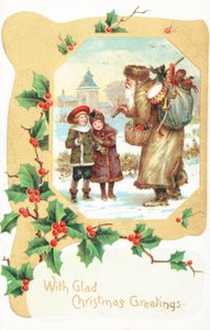 Cartolina di Natale britannica da English School