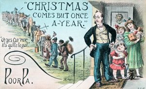 Cartolina di Natale britannica da English School