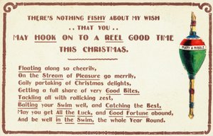 Cartolina di Natale britannica da English School