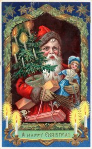 Cartolina di Natale britannica da English School