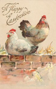 Cartolina di Pasqua britannica da English School