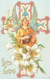 Cartolina di Pasqua britannica da English School